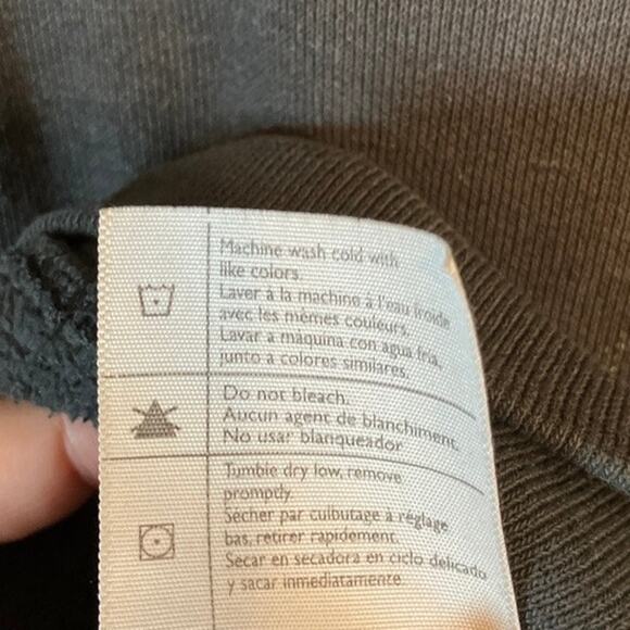 Carhartt Mens Sweatshirt Black Original Fit Hooded Long Sleeve XLarge - Picture 8 of 15